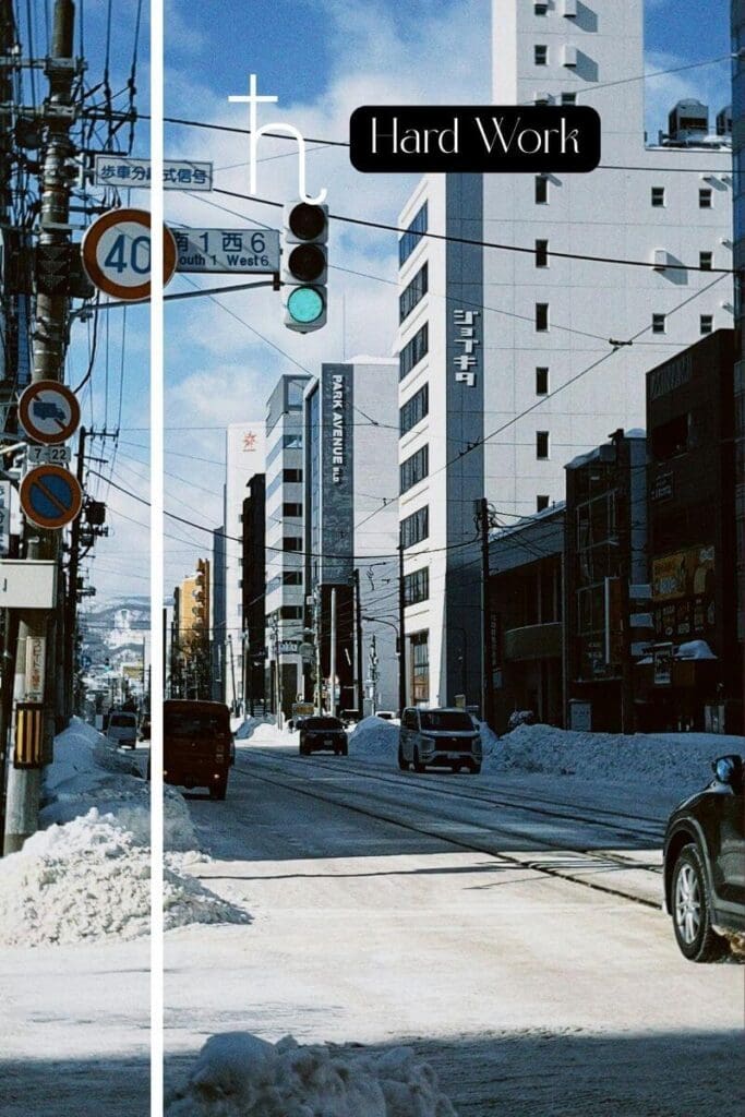 Saturn planetary line city view that is cold and restrictive