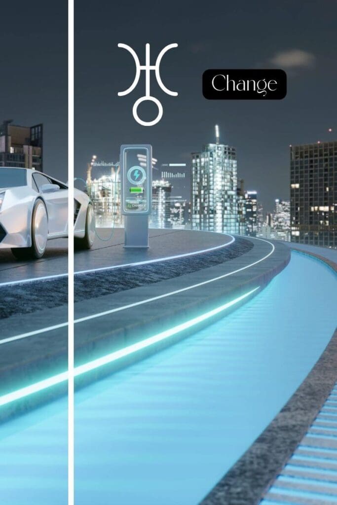 High Tech City view for a Uranus planetary line where change happens