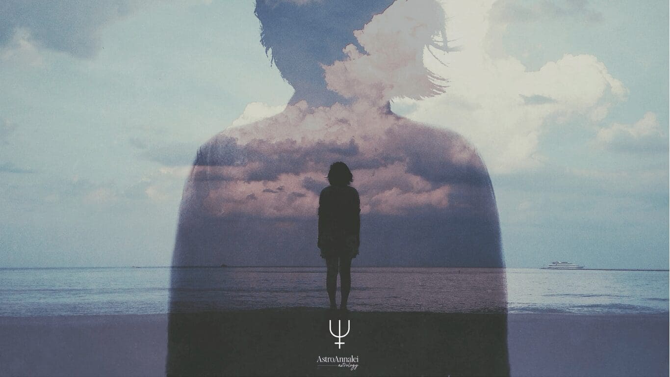 Double exposure silhouette (spiritual awakening)