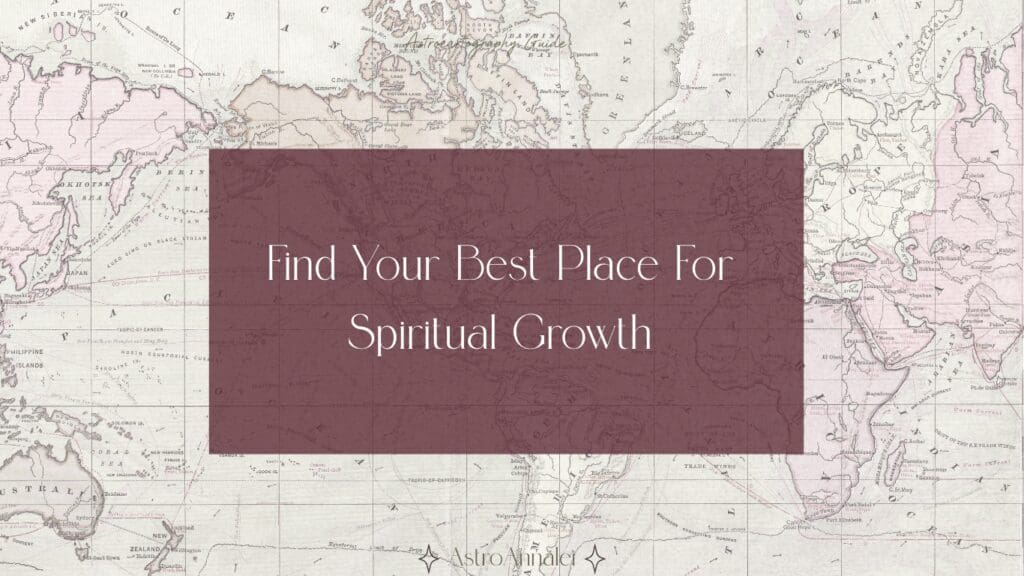 world astrocartography map for finding the best place for spiritual growth